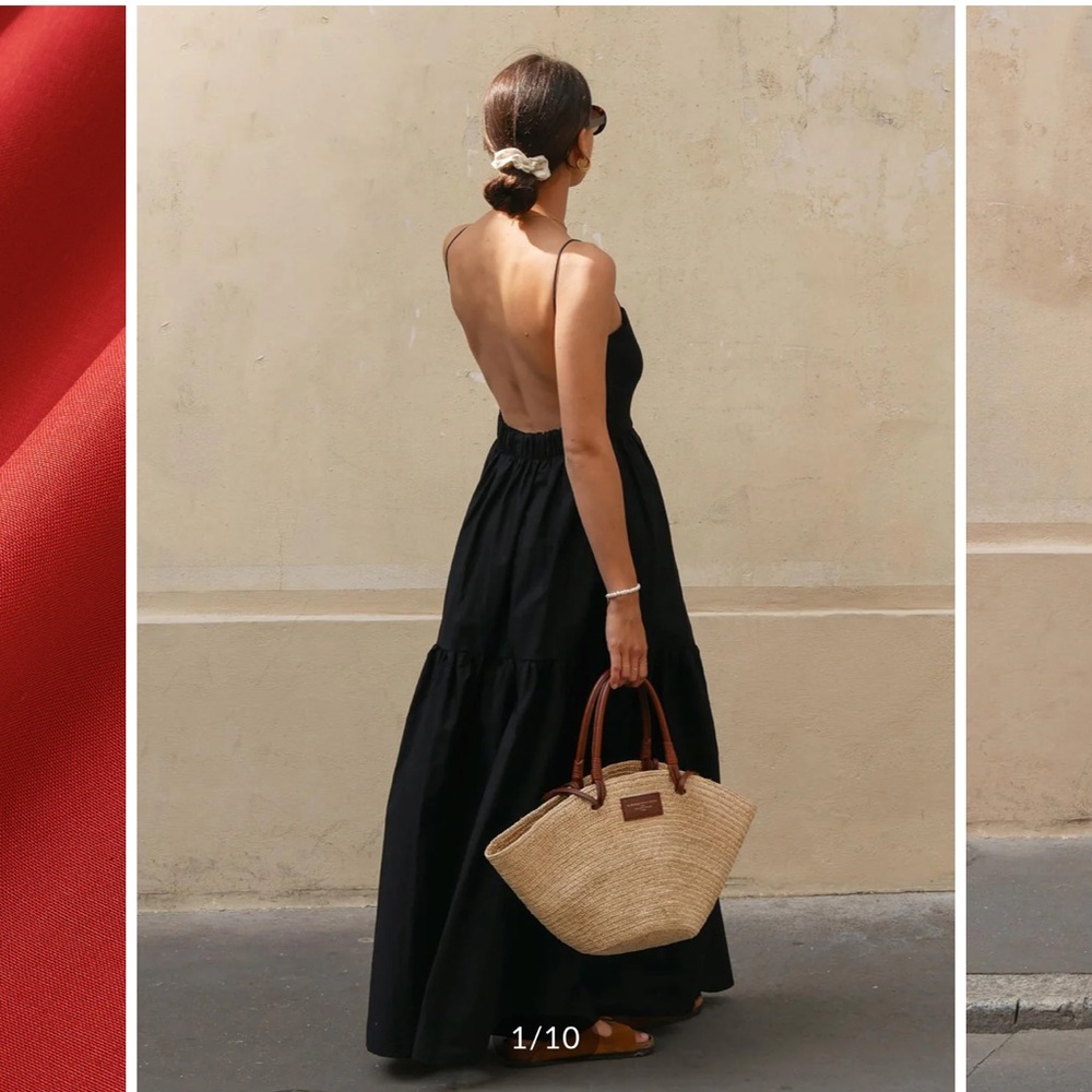 Flawed Commense Solid Backless Long Dress New W F… - image 1